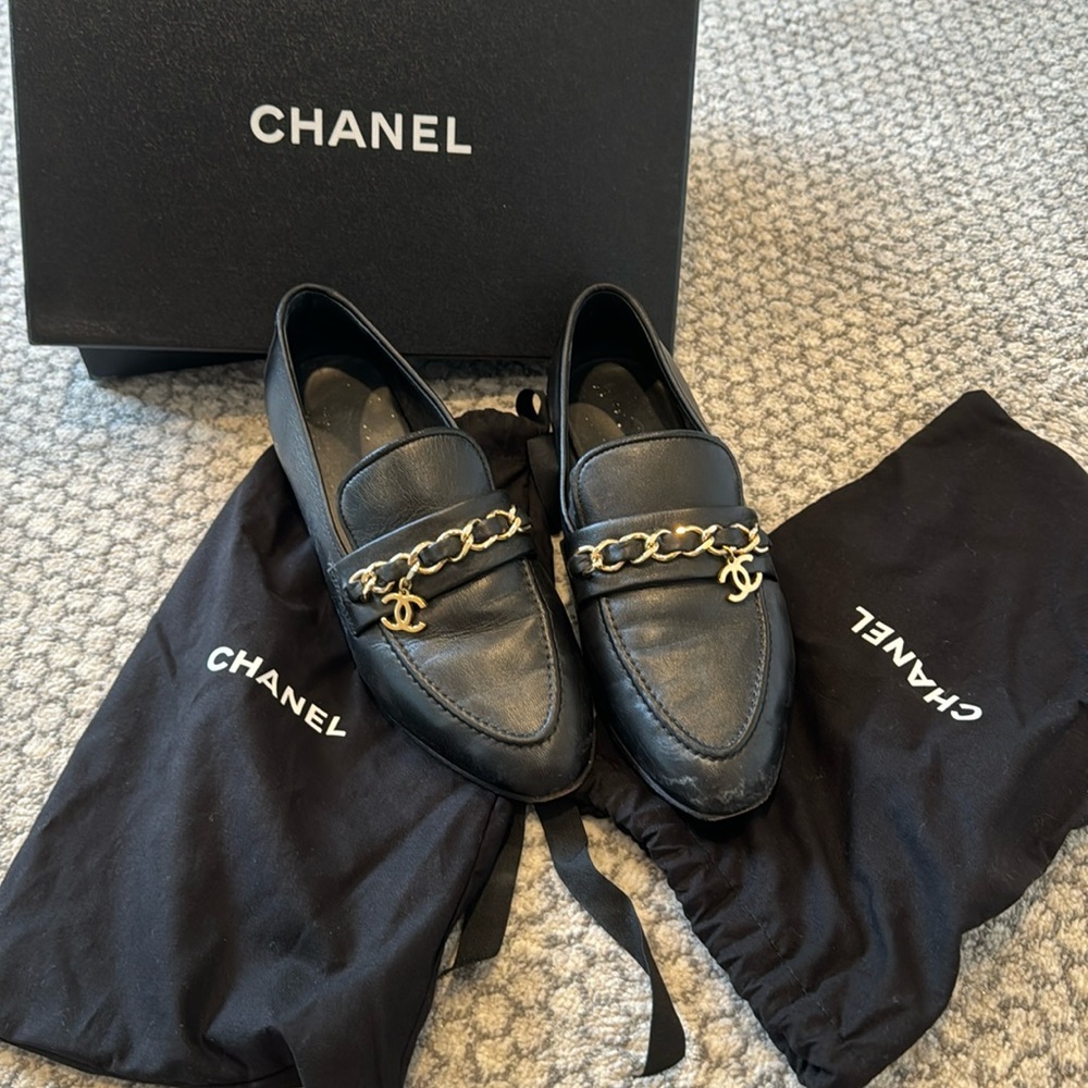 Chanel loafer women size 8